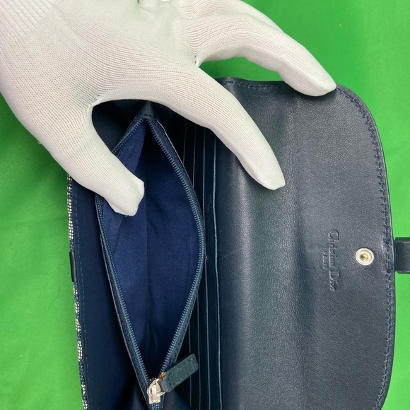 Dior print wallet with coin zipper - Picture 3 of 11